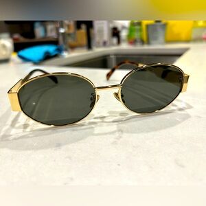 Celine Oval Metal Sunglasses